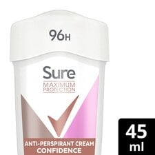 Sure Maximum Protection Confidence Antiperspirant Deodorant Cream 45ml