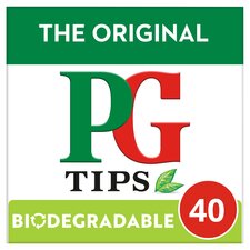 PG Tips 40 Original Black Tea Bags 116g