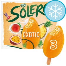 Wall's Solero Exotic Ice Cream Sticks 3x90ml