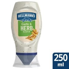 Hellmann's Garlic & Herb Sauce Squeezy 250ml