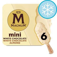 Magnum Mini White & White Almond Ice Cream Sticks 6x55ml