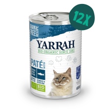 Yarrah - Organic Cat Food Pâté With Fish - 12 Cans