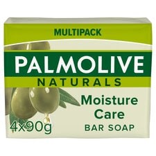 Palmolive Naturals Moisture with Olive Bar Soap x4