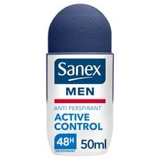 Sanex Men Active Control Roll On 48 Hr Antiperspirant Deodorant 50Ml