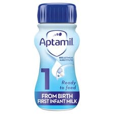 Aptamil 1 First Infant Baby Milk Formula Liquid Ready to Feed from Birth 200ml