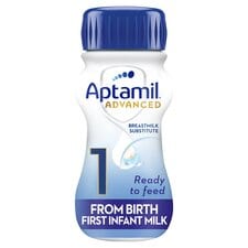 Aptamil Advanced 1 First Baby Milk Formula Liquid Ready to Feed from Birth 200ml