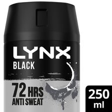 Lynx Black 72h Antiperspirant Deodorant 250ml