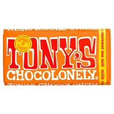 Tony's Chocolonely Milk Chocolate Caramel Sea Salt 180G