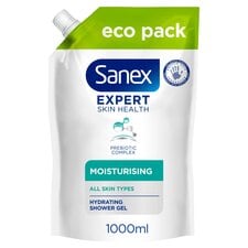 Sanex Expert Skin Health Moisturising Shower Gel Body Wash 1L