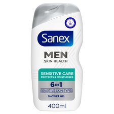 Sanex Men Skin Health Sensitive Care 6In1 Shower Gel 400Ml