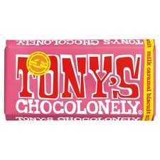 Tony's Chocolonely Milk Chocolate Caramel Biscuit 180G