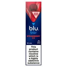 blu bar Strawberry Ice Disposable Vape 20mg/ml