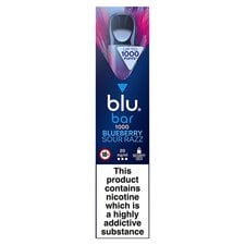 blu bar 1000 Blueberry Sour Razz 20mg/ml