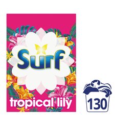 Surf Tropical Lily Laundry Washing Powder 130 Washes 6.5kg