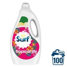 Surf Tropical Lily Washing Liquid Detergent 100Washes 2700Ml