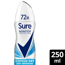 Sure 72h Cotton Dry Antiperspirant Deodorant 250ml