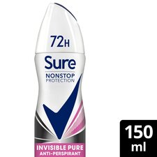 Sure 72h Invisible Pure Antiperspirant Deodorant 150ml