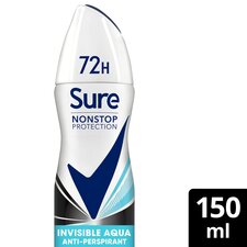 Sure 72h Invisible Aqua Antiperspirant Deodorant 150ml