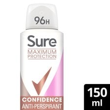 Sure Maximum Protection Confidence Antiperspirant Deodorant 150ml