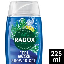 Radox Sea Minerals Feel Awake 2-in-1 Shower Gel & Shampoo 225ml