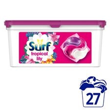 Surf 3 In1 Tropical Lily Washing Capsules 27 Washes 467.1g