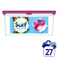 Surf 3 In1 Coconut Bliss Washing Capsules 27 Washes 467.1g