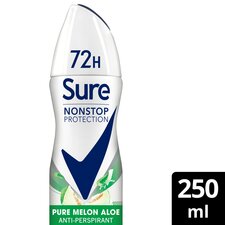 Sure 72h Nonstop Protection Pure Melon Aloe Antiperspirant Deodorant 250ml