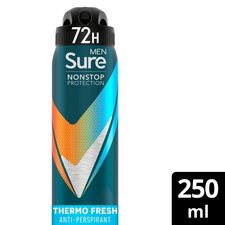 Sure Men Nonstop Protection 72h Thermo Fresh Antiperspirant Deodorant 250ml