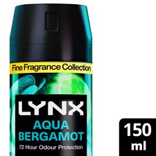 Lynx 72h Fine Fragrance Deodorant Bodyspray Aqua Bergamot 150ml