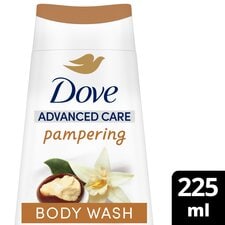 Dove Pampering 24hr Moisturisation Advanced Care Body Wash Shower Gel Shea Butter & Vanilla 225ml