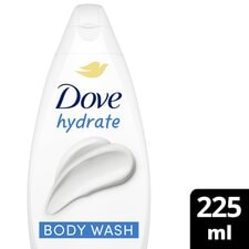 Dove 24hr Moisturisation Bodywash Hydrate 225ml