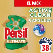 Persil Ultimate Active Clean Laundry Washing Capsules 38 Washes 801.8g