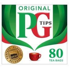 PG Tips 80 Original Black Tea Bags 232g