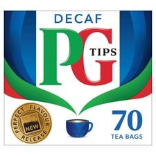 Pg Tips Decaffeinated 70 Tea Bags 203G