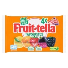 Fruittella Favourites Vegan Chewy Sweets 4x41g