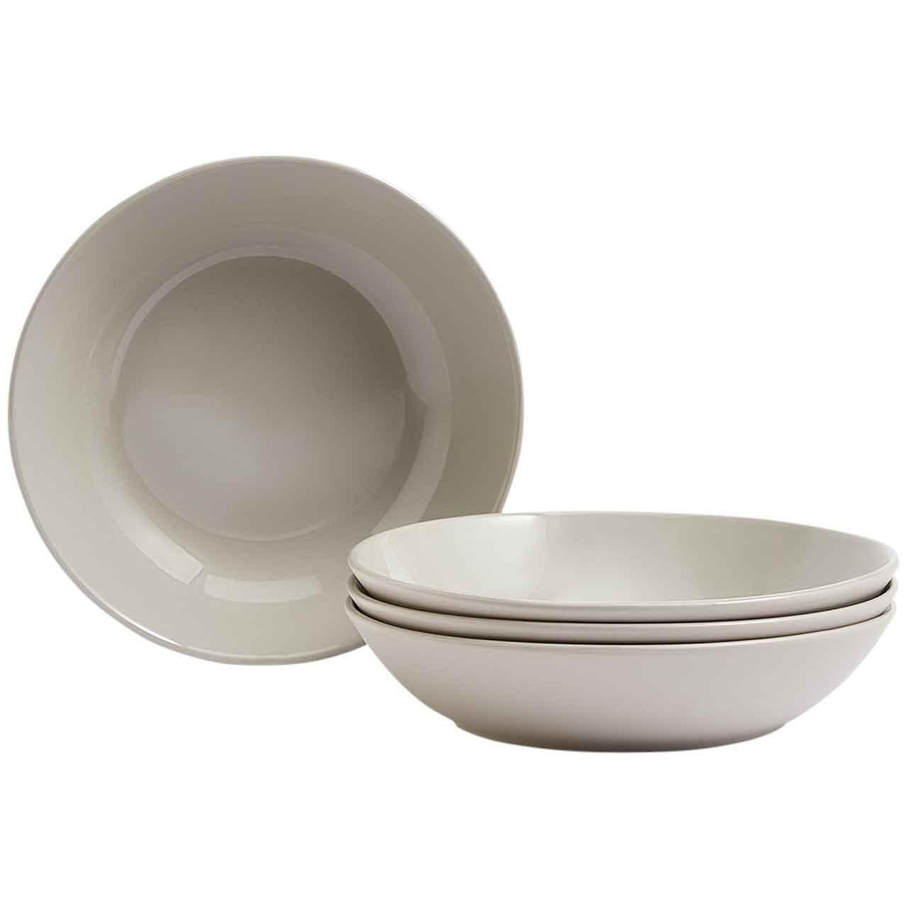 M&S Set of 4 Everyday Stoneware Pasta Bowls, Natural