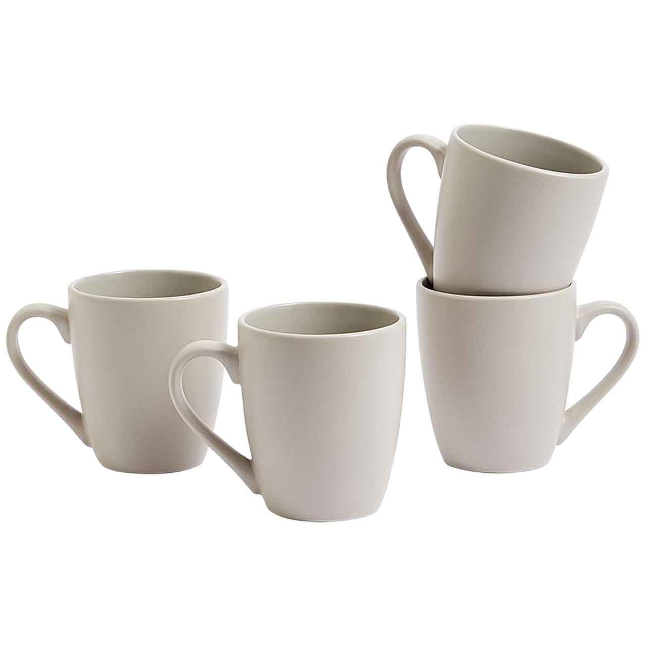 M&S Set of 4 Everyday Stoneware Mugs, Natural