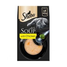 Sheba Classics Cat Food Soup Pouches Chicken Fillet 4x40g