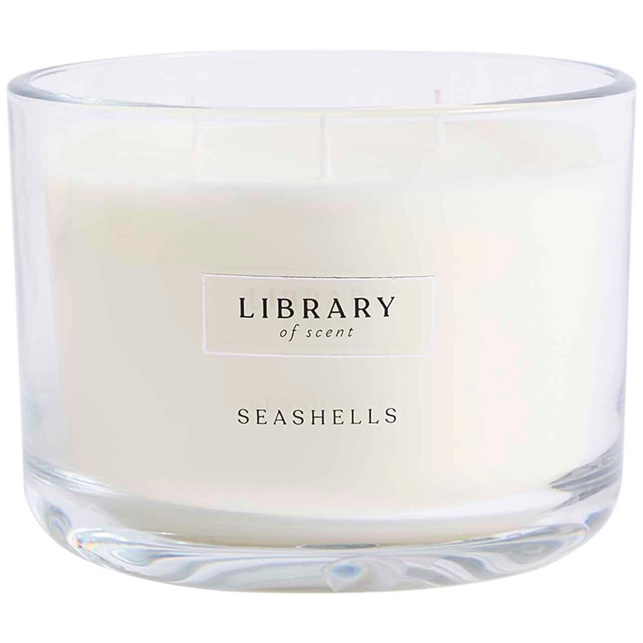 M&S Library of Scent Seashells 3 Wick Candle