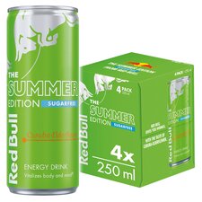 Red Bull Sugar Free The Summer Edition Curuba & Elderflower Energy Drink 4 x 250ml