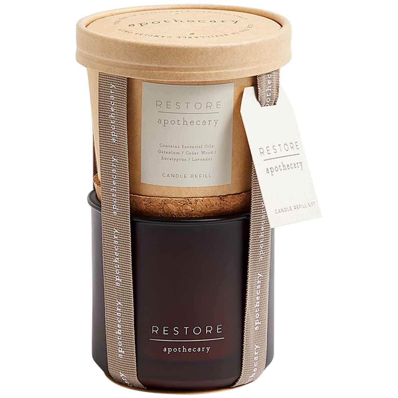 M&S Apothecary Restore Candle & Refill Set