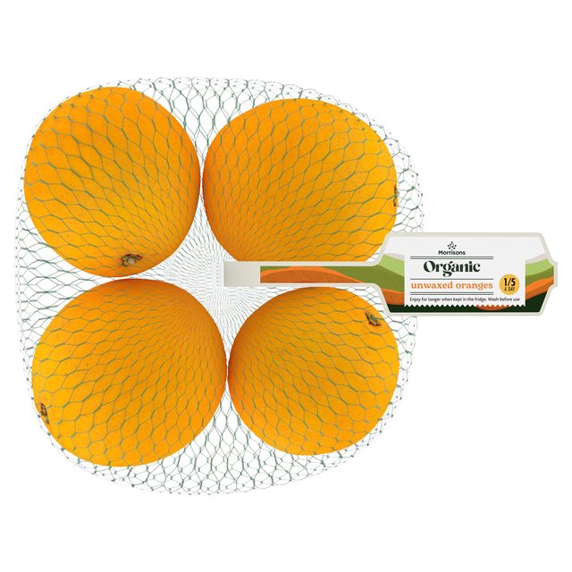 Morrisons Organic Oranges  4 per pack