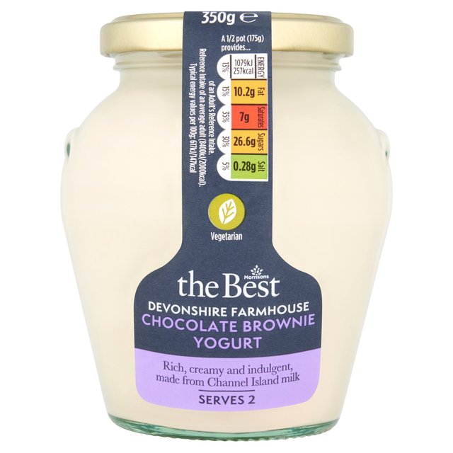 Morrisons The Best Chocolate Brownie Yogurt Jar Limited Edition 350g