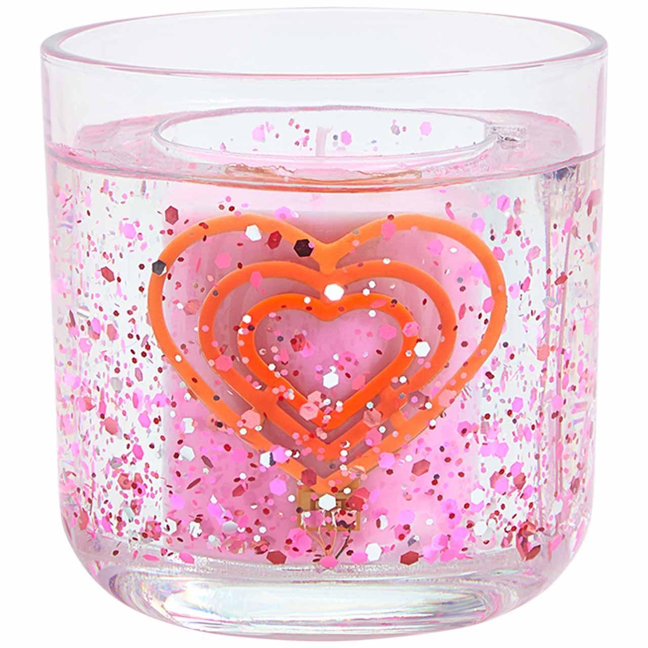 M&S Neon Radiating Heart Light Up Candle