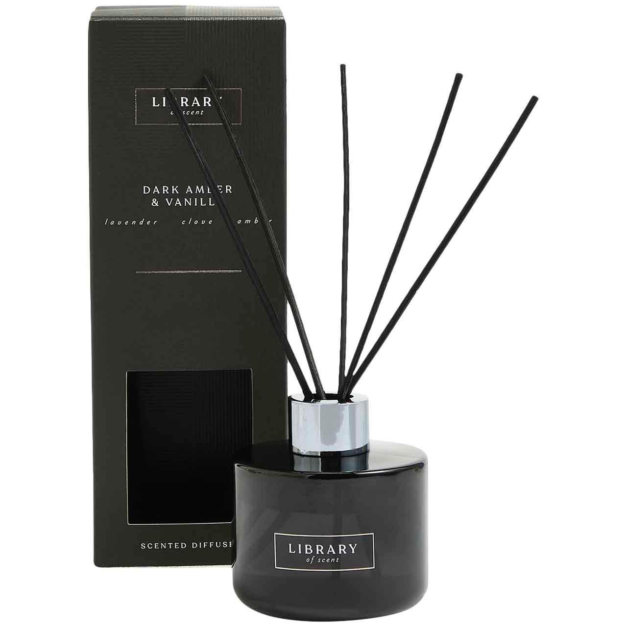 M&S Dark Amber & Vanilla Diffuser, Black