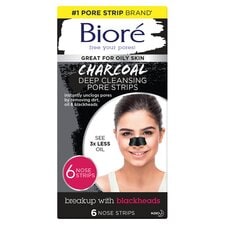 Biore Charcoal Pore Strips 6 Xnose Strips