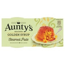 Auntys Golden Syrup Puddings 2 X 95G