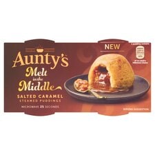 Aunty's Melt In The Middle Salted Caramel Pudding 2 X 100G