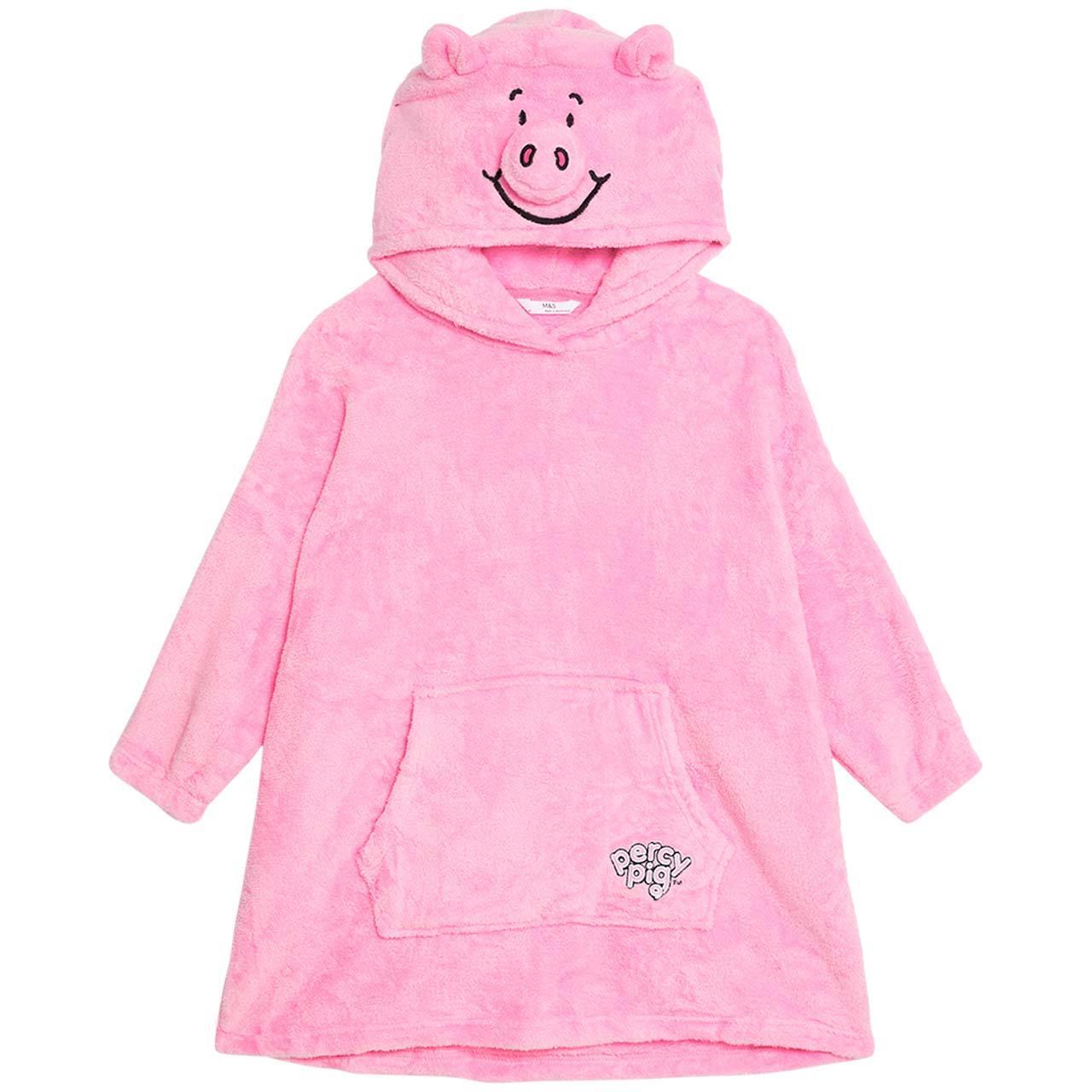 M&S Percy Pig Oversized Hoodie M Pink