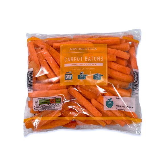 Nature's Pick Carrot Batons 400g